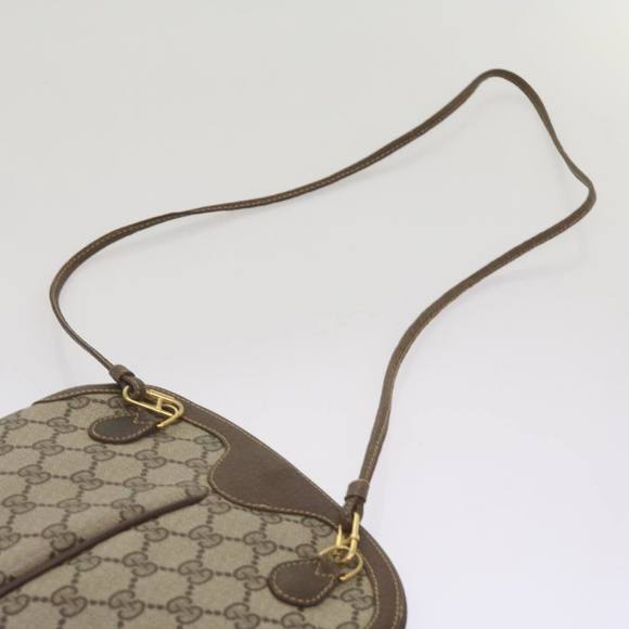 GUCCI GG Canvas Web Sherry Line Shoulder Bag Red Beige 904 02 047 Auth yk10868 - Picture 14 of 16